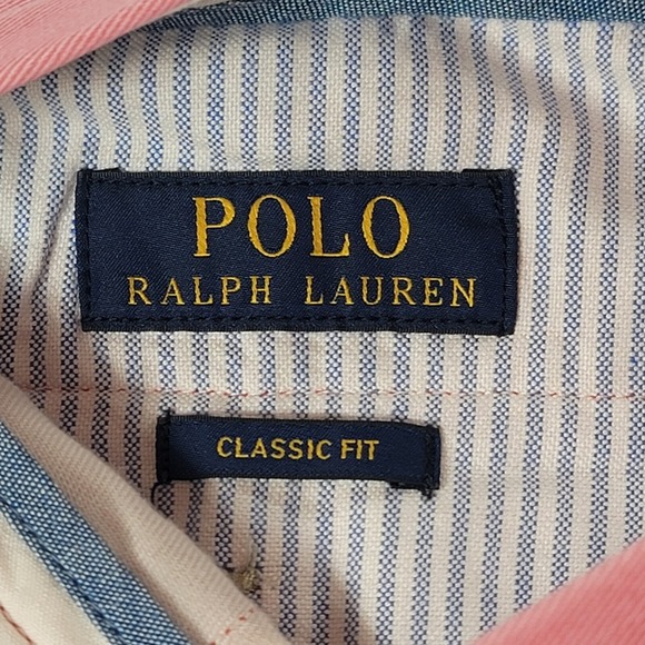 Polo Ralph Lauren Pants Mens 32x32 Pink Classic Fit Casual Flat Front Chino - Picture 5 of 9